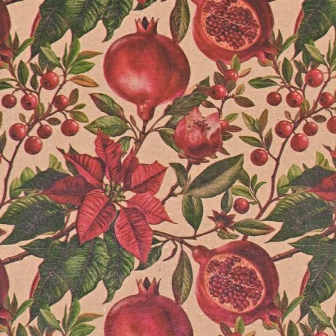 ROTOLO CM.100X25MT. CARTA POINSETTIA CREAM